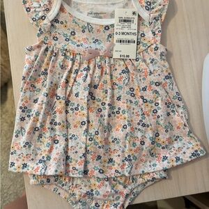 First Impressions Multicolor Floral Baby Dress